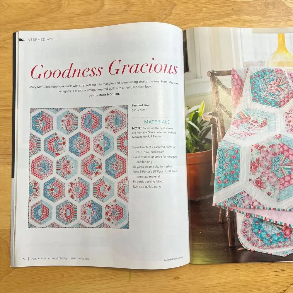 Fons and Porters Love of Quilting Magazine Lot of 3 from Spring Summer 2015